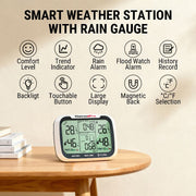 TP270 Smart Weather Station | Wireless Rain Gauge & Indoor-Outdoor Climate Monitor